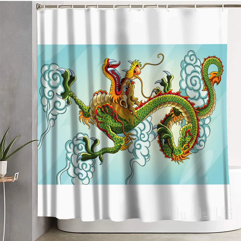 

The Fairy Tale Of The Dragon Shower Curtain Bathroom Accessories