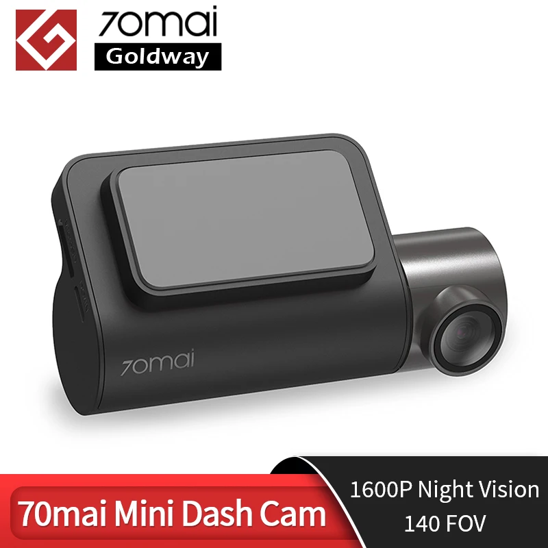 -350₽Kод : newsmail350 70mai мини Dash Cam 1600P Ночное видение Wi-Fi Видеорегистраторы для