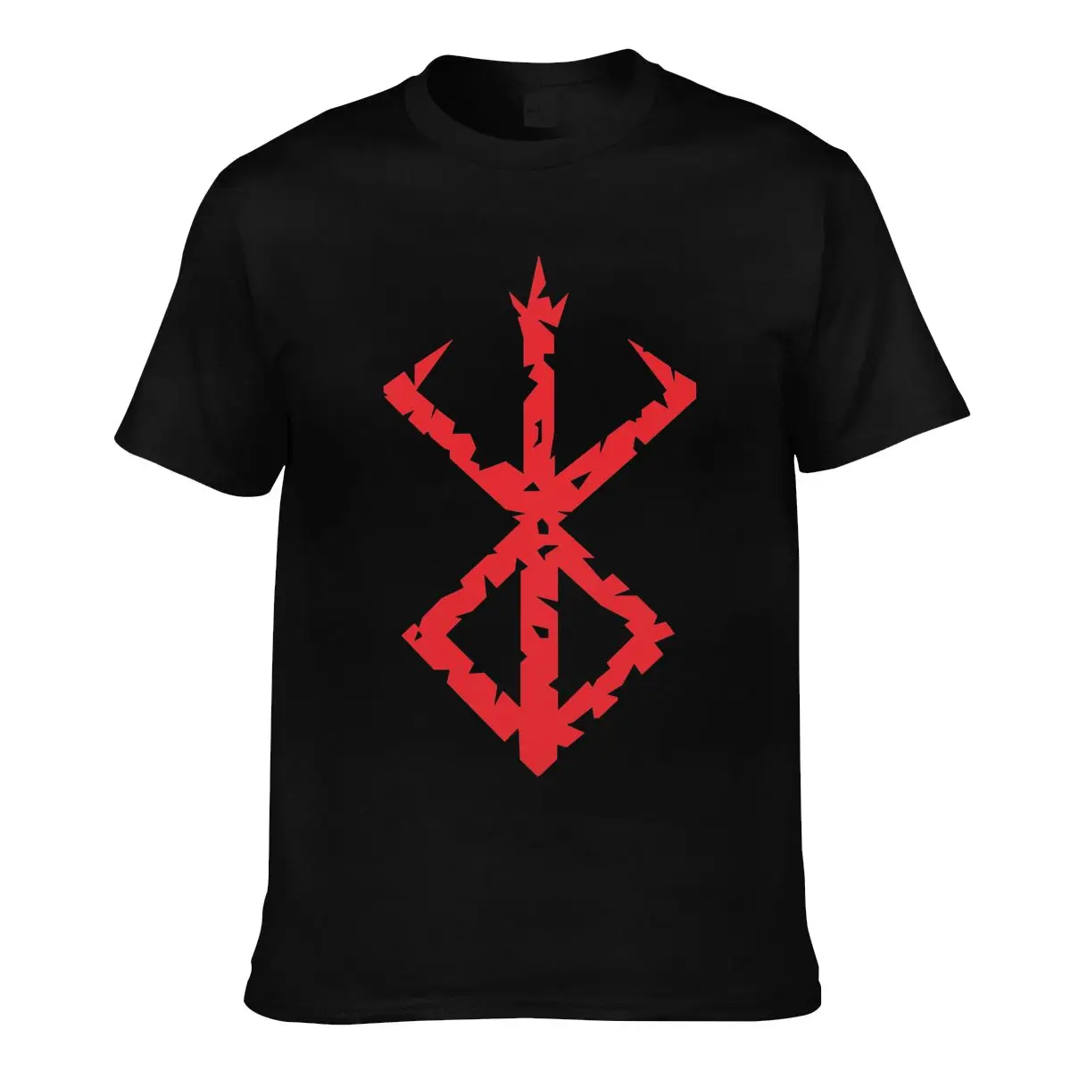

Berserk Guts T Shirt Manga Sacrifice Red Print Men Beach T-Shirt Oversized Print Cotton Tshirt
