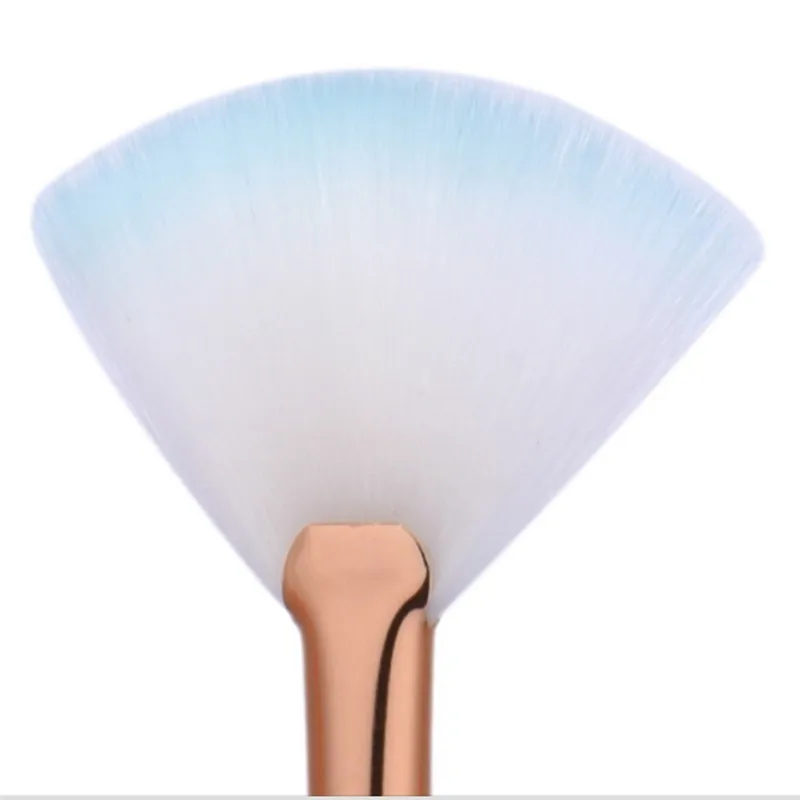 Soft Make Up Brushes 1Pcs Nylon Hair Fan Makeup Brush Blush Powder Foundation Tool Shape Cosmetics | Красота и здоровье