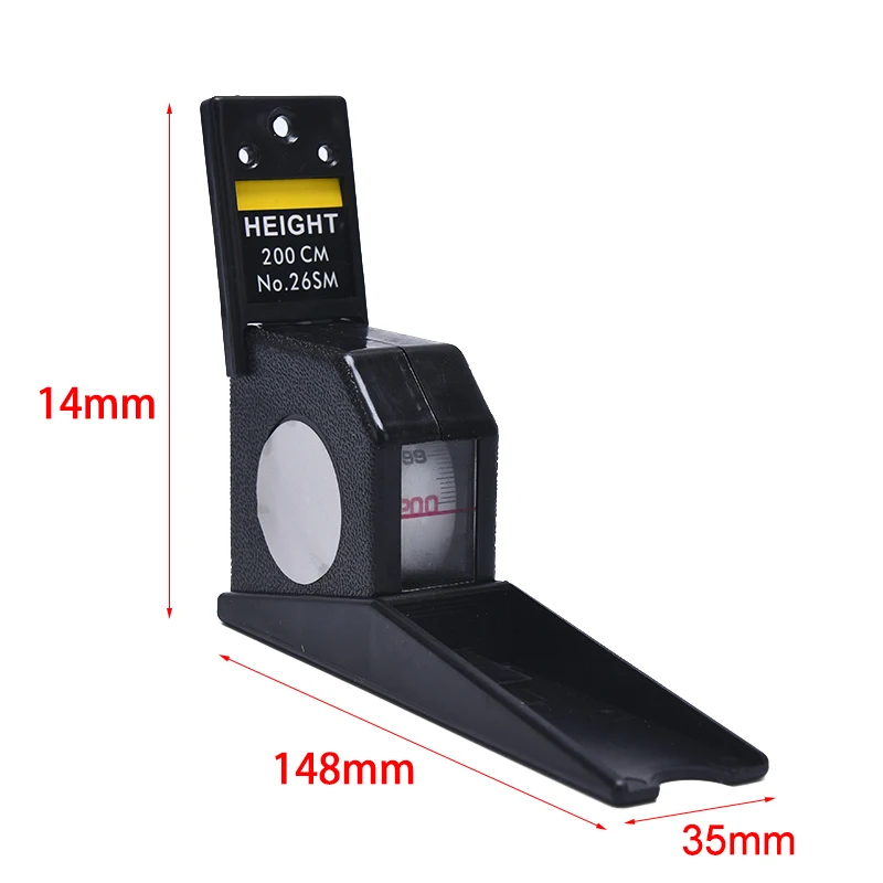 

1Pcs Portable 2m Height Meter Home Black/White For Body Growth Altimeter Wall Mounted Tool Retractable Durable Tape Measure