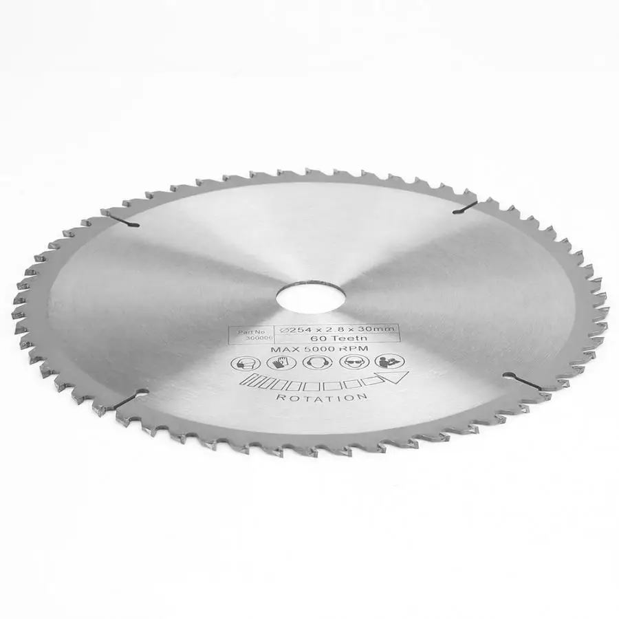 Лезвия для циркулярной пилы 60 зубьев карбидный диск резки TCT металла дерева