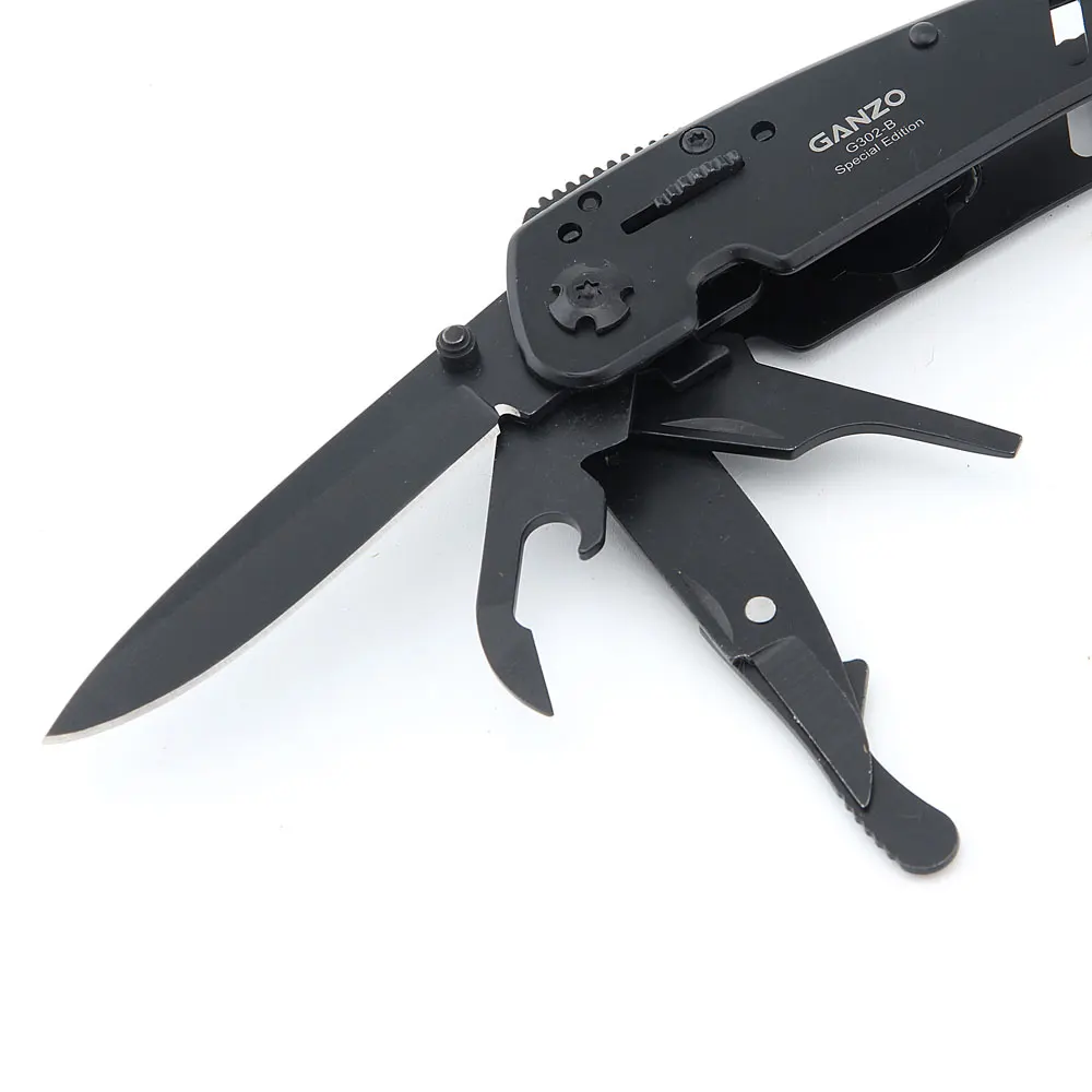 GANZO G302B многофункциональный инструмент складные плоскогубцы инструмент выживания с ножничной отверткой бит древесины пилы шило нож для наружного кемпинга