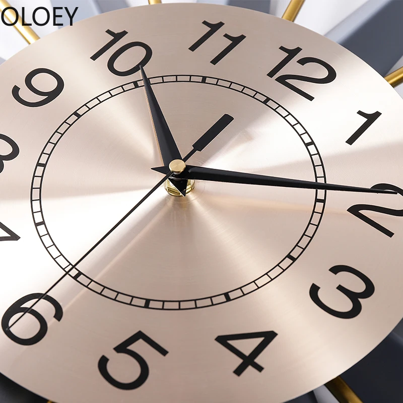 Настенные часы в скандинавском стиле металлические большие настенные с