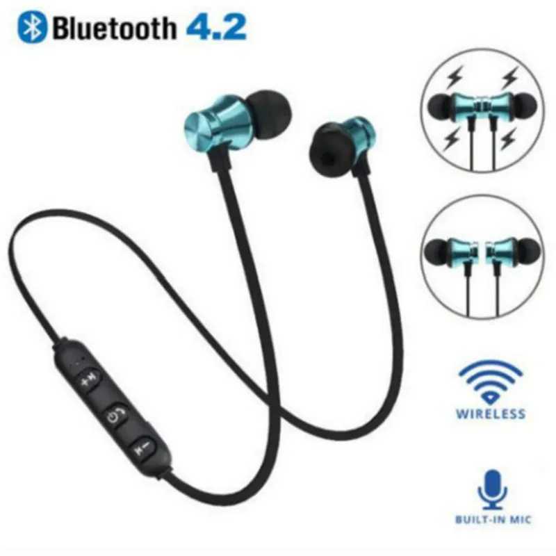 Беспроводные спортивные стереонаушники XT11 Bluetooth 4 2 магнитные наушники-вкладыши с