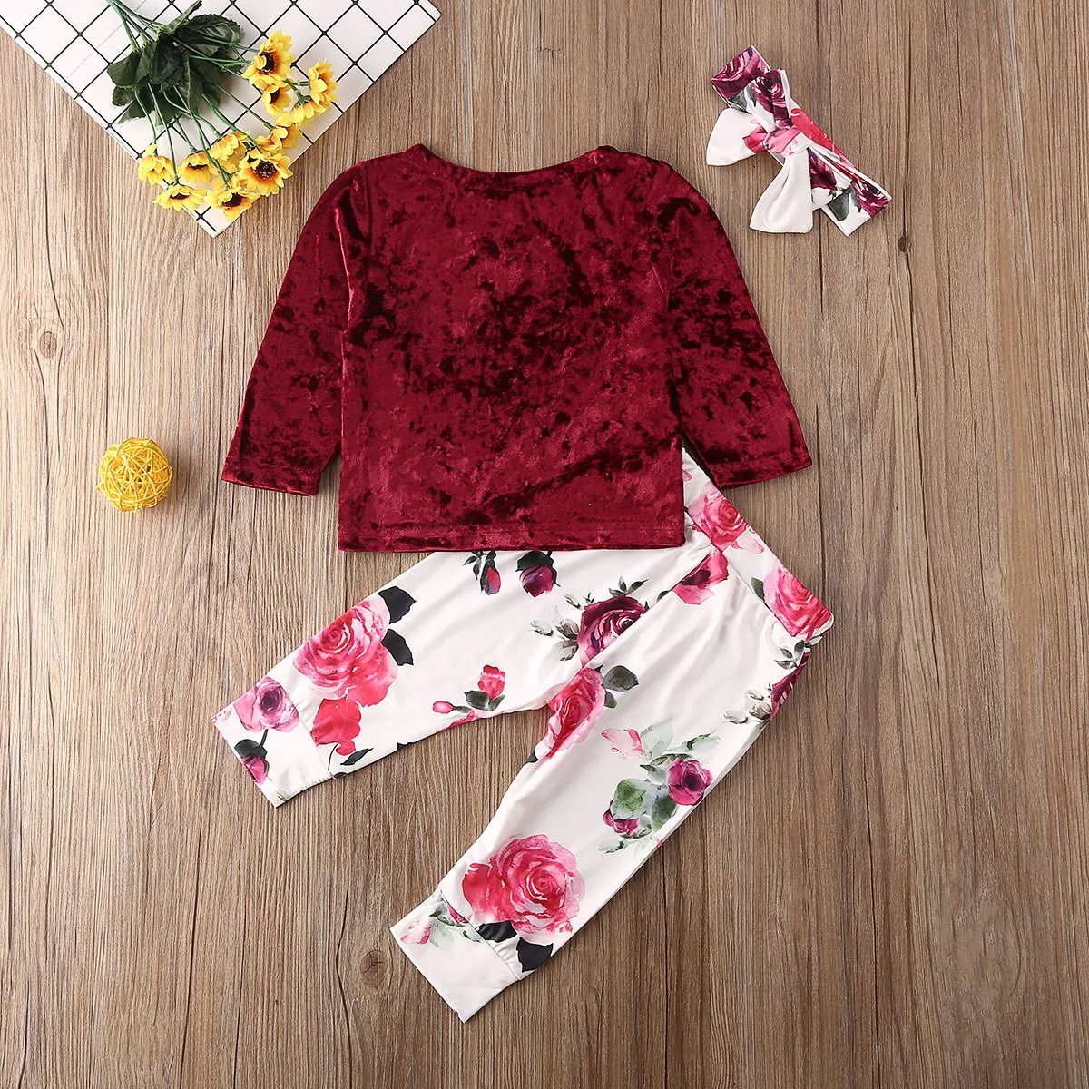 Одежда для маленьких девочек коллекция 2019 года топы с цветочным принтом