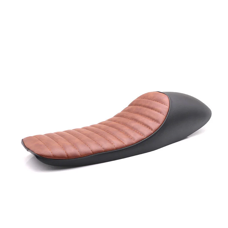 Коричневый + черный винтажный Леопардовый принт горб длинное сиденье кафе гонщик