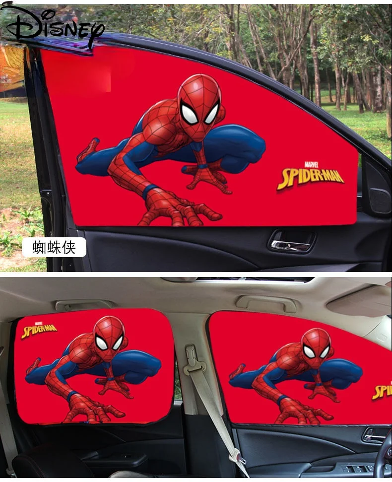 

Disney Cartoon Marvel Creative Personality Car Thermal Insulation Sunshade Magnetic Glass Light Blocking Curtain