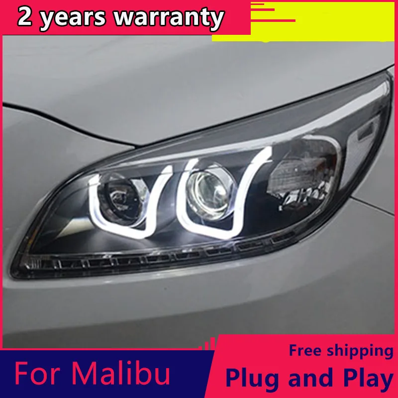 

KOWELL Car Styling For Malibu Headlights 2012-2014 Malibu LED Headlight DRL Daytime Running Light Bi-Xenon HID Accessories