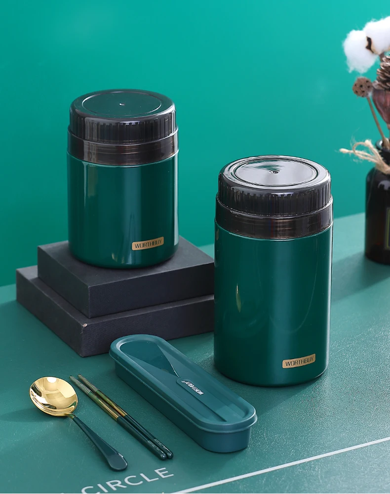 

Stainless Steel Lunch Box Thermos Airtight Food Storage Lunch Box Warmer Containers Tapers Para Alimentos Tableware DE50FH