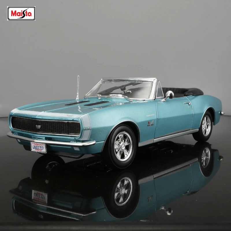 Модель автомобиля Maisto 1:18 1967 Chevrolet Camaro SS 396 Coupe из сплава коллекционная игрушка в