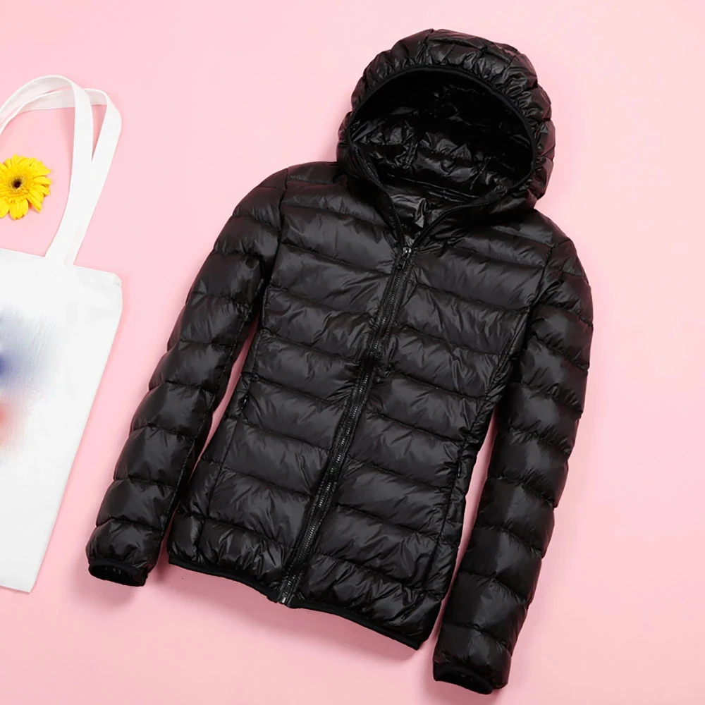 Женское зимнее пальто новинка 2022 светильник Кая куртка на белом утином пуху