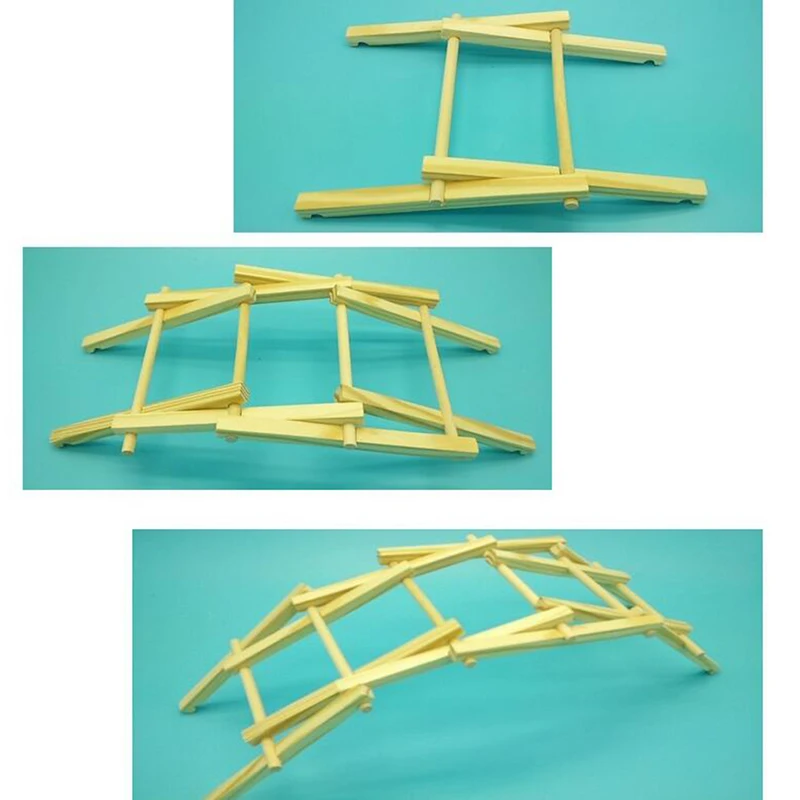 DIY арочный мост Модель креативная наука популяризация технологии материал сумка