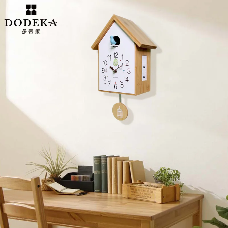 Деревянные европейские настенные часы Cuckoo с маятником винтажные домашние