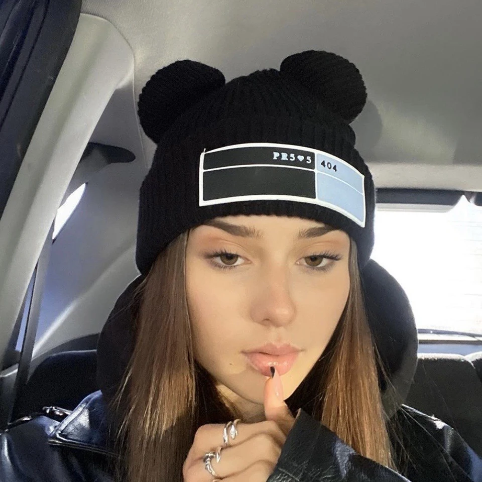 Зимние шапки для женщин Новые облегающие вязаная шапка милые осенние женские с