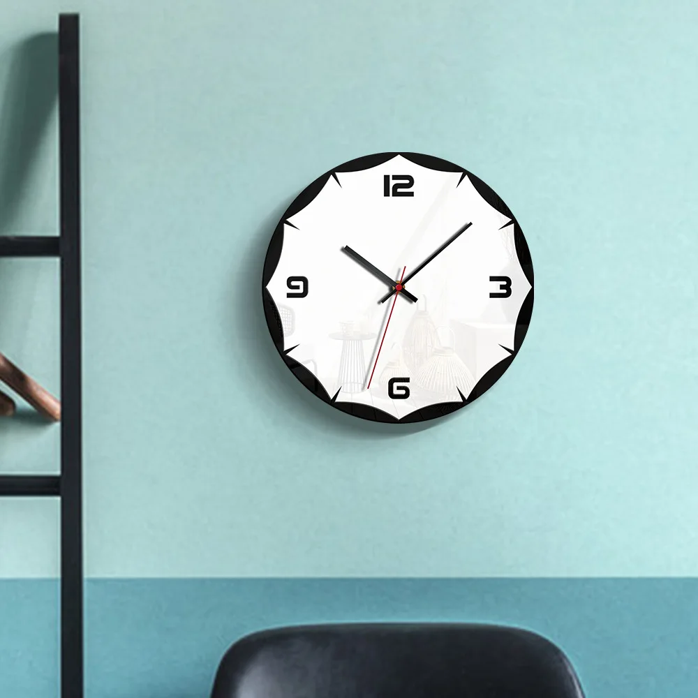 Настенные часы современный дизайн акриловые Креативные Часы-маятник украшение
