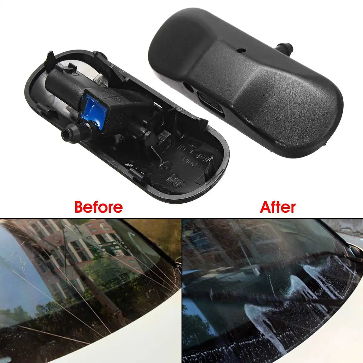 Омыватель лобового стекла автомобилей сопло с функцией подогрева струйный