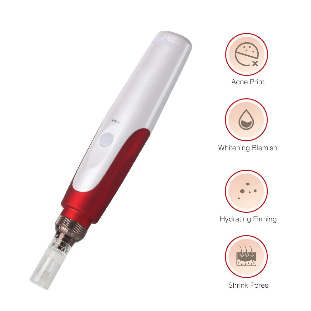 

Bayonet Derma Pen Cartridge Needle Tip Electric Micro Rolling Stamp Dr Pen Microneedle Pen for Exfoliate Shrink Pores Device Wit