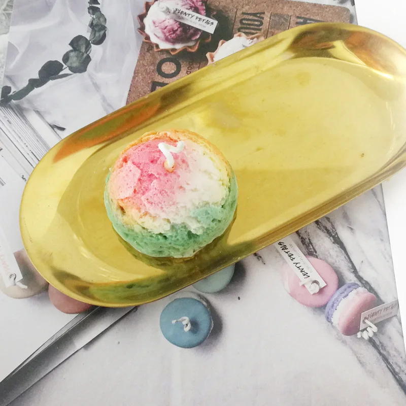 Силиконовая форма в виде свечи для мороженого ручной работы из рассеянного камня