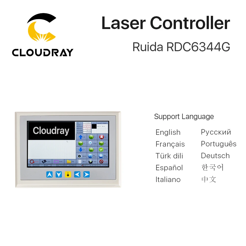 Cloudray Ruida RD RDC6344G 7 &quotсенсорный экран Панель Co2 лазерный DSP контроллер для Лазерная
