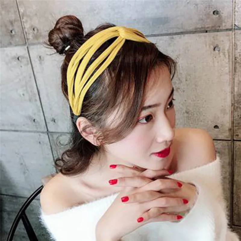 2020 Новая женская модная резинка для волос простой Стиль повязка Сезон весна-лето