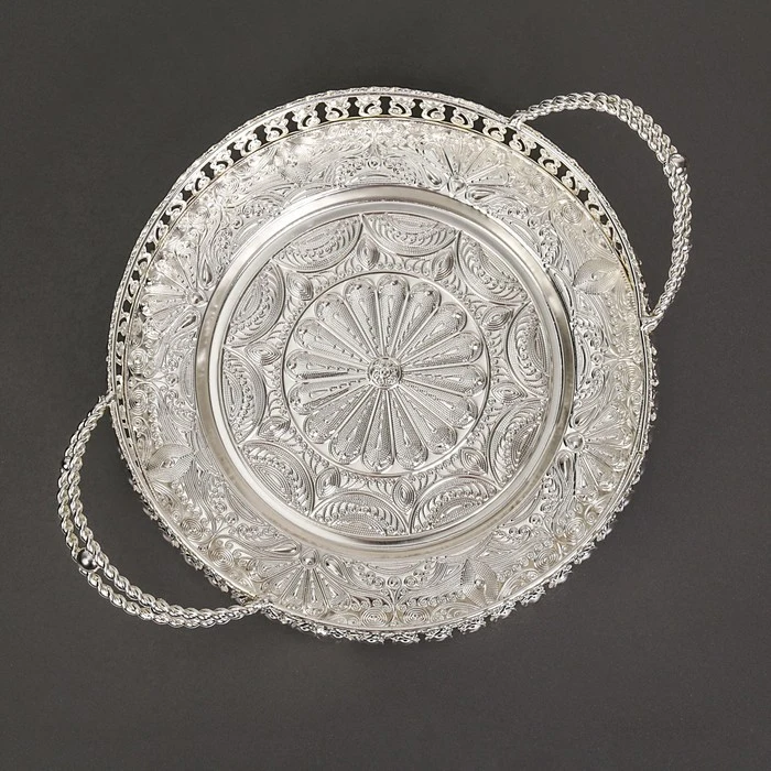 Поднос сервировочный Солон 34х24 5х9 см с ручками | Дом и сад