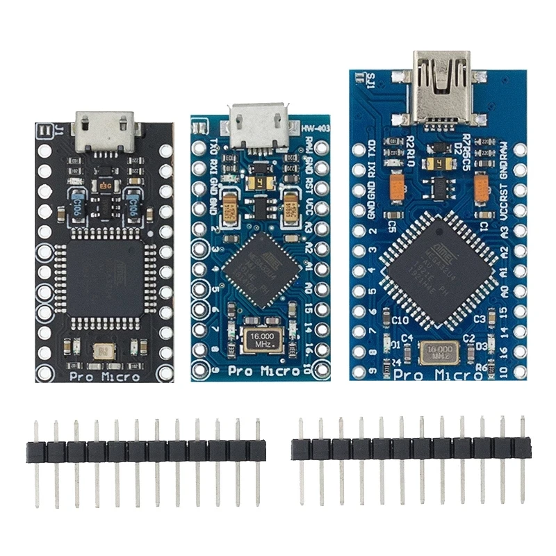 1 шт./лот Pro Micro для arduino ATmega32U4 5 В/16 МГц модуль с 2 рядным штыревым разъемом Leonardo в