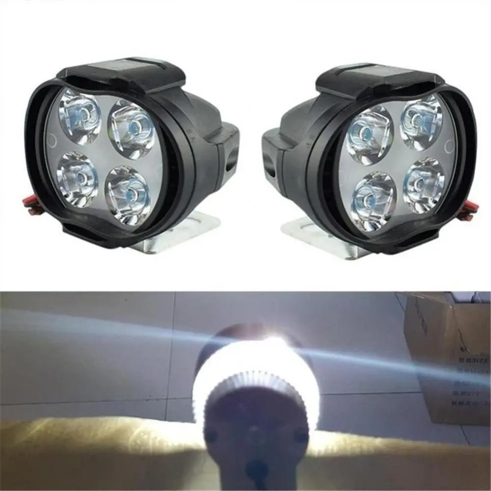 

50% горячая Распродажа супер яркий 12 Вт мотоцикл, мотоцикл, передняя фара, 4 светодиодный, прожектор