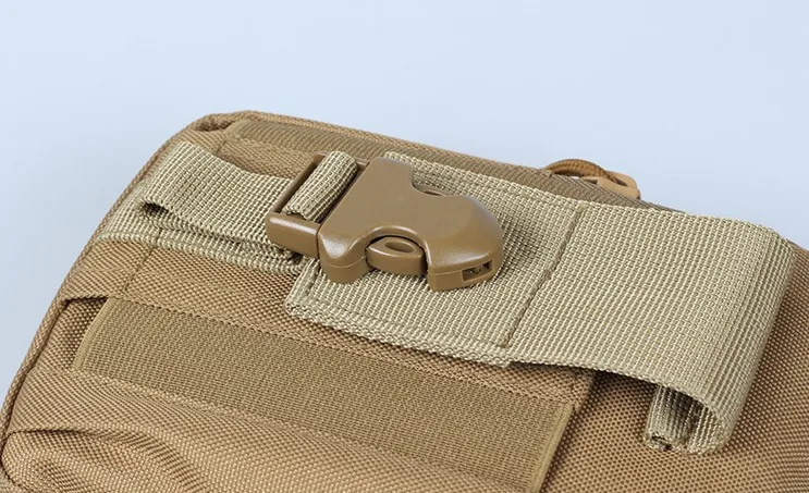 Камуфляжная тактическая сумка Мужская поясная Военная походная Холщовая Сумка