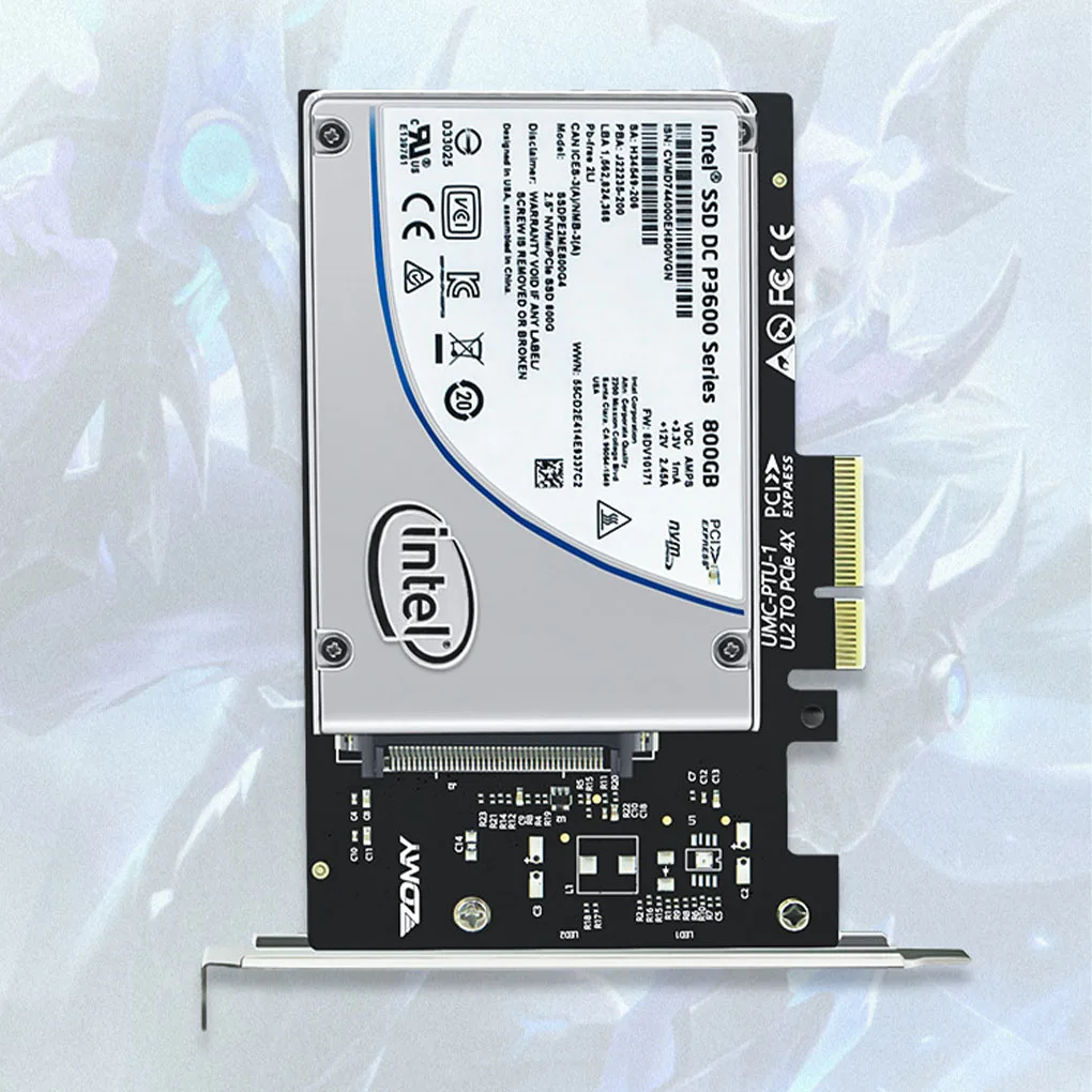 переходник pcie riser u 2 к pci express3 0 x4 интерфей