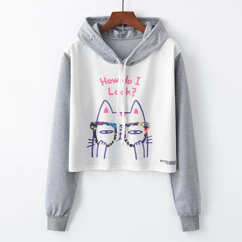 

New Winter Women's Hoodie Harajuku Fashion Printed Women's Shirt Jersey Kawaii Oversized Hooded Tops Women 2019