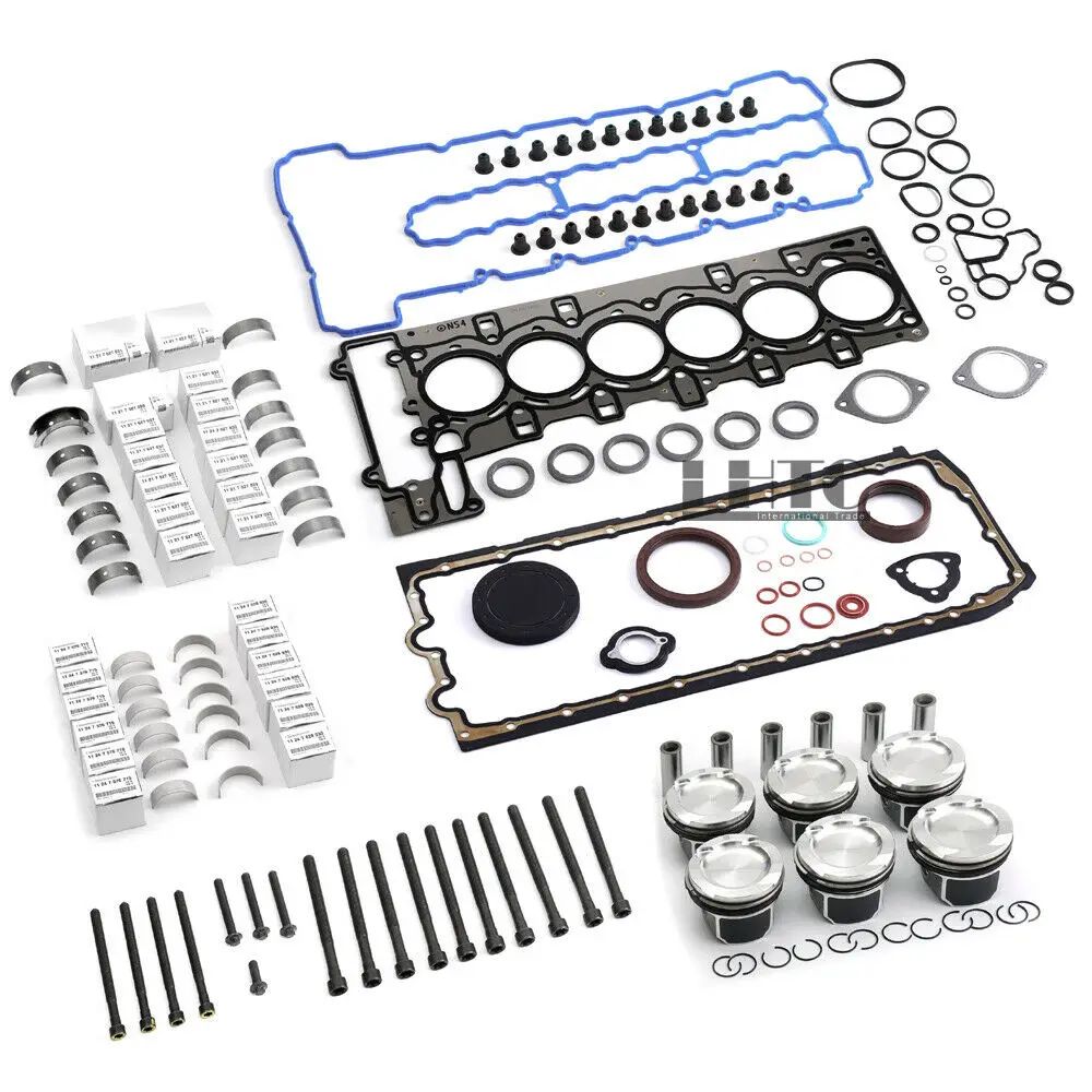 

Engine Overhaul Pistons Gasket Kit For BMW 335i E90 E92 E88 E60 E71 F02 N54 3.0 N54B30 3.0 L6 (2979cc) Turbocharged