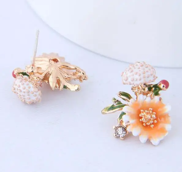 Модные Ювелирные изделия Новое поступление эмалевые красочные масляные серьги с