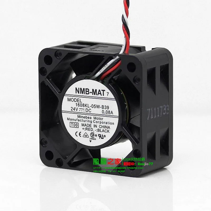 1608KL-05W-B39 вентилятор 4020 24 В 0.08A со вставленным специальным вентилятором 40x40x20 мм