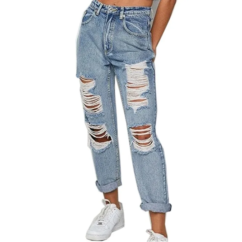 

Women Skinny Jeans Harem Jeans Casual Denim Pants Boyfriends Femme Trousers Ripped Jeans Vintage Retro Pants