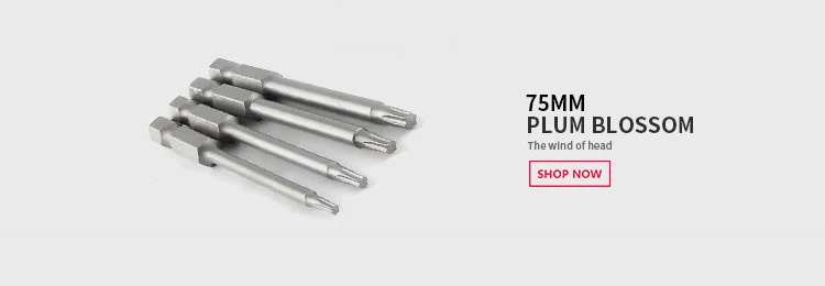 100 мм Длина Torx электрическая отвертка Набор бит S2 твердая Сливовая головка ветровая партия бит электрическая дрель T8 T10 T20 T25 T30 T40