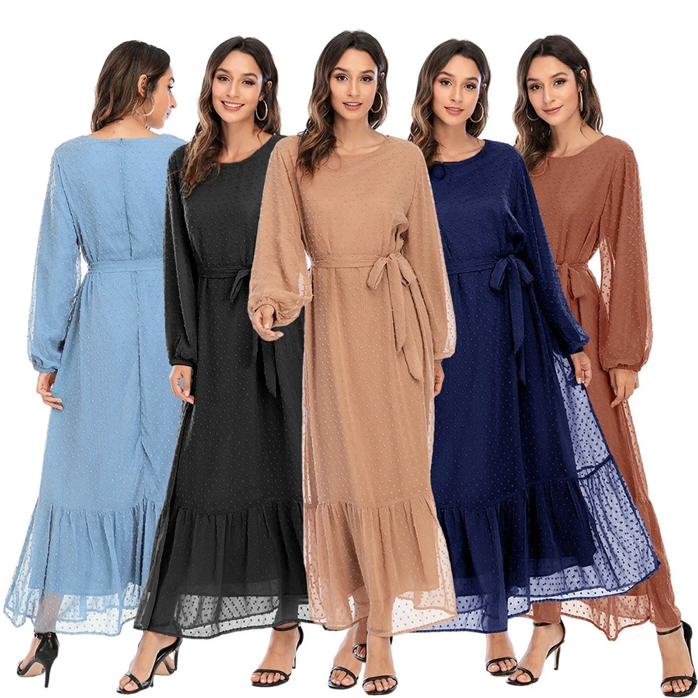 Eid Mubarak Abaya Дубайский хиджаб мусульманское платье Арабские турецкие африканские