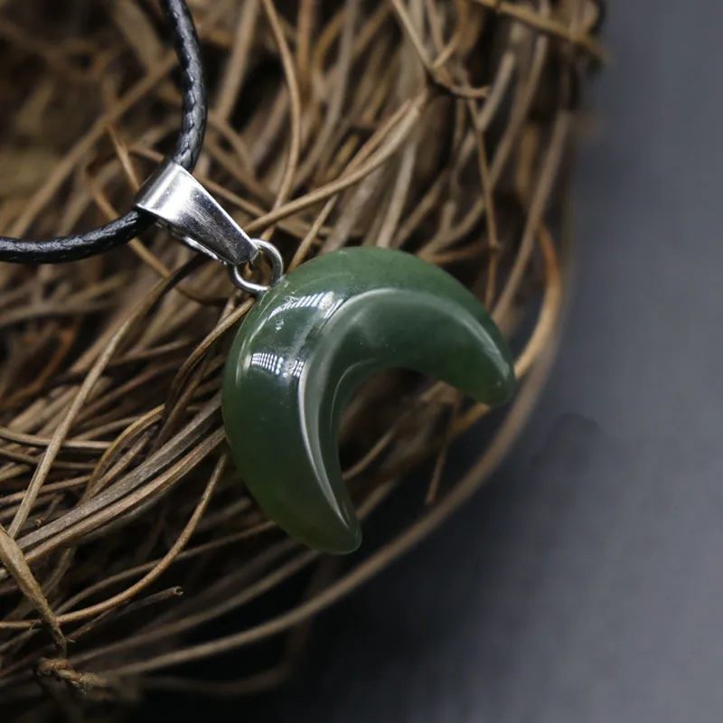 5 шт./мешок Подвеска из натурального кристаллического камня 14*20 мм, форма рогов и полумесяца, для ручного изготовления ювелирных изделий.