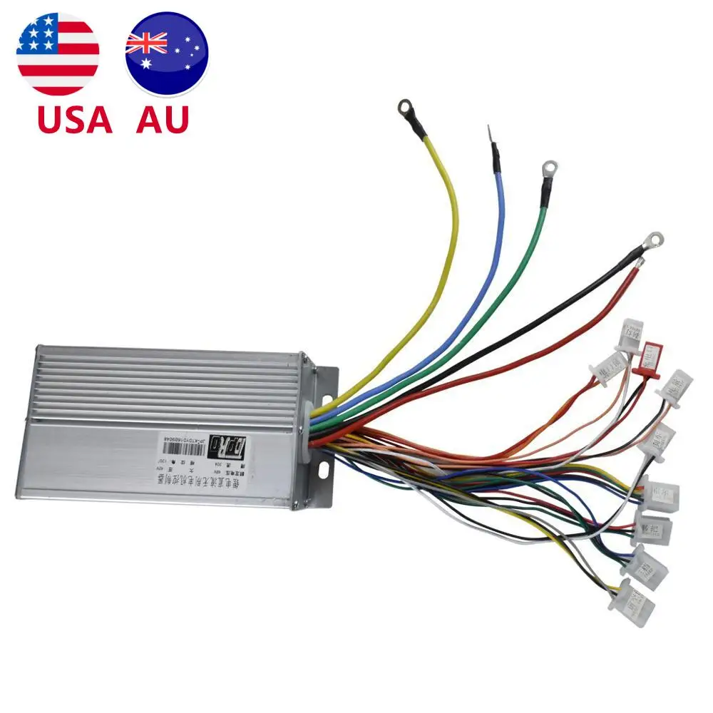 48V 1800W 32A Scooter Electric Brushless Speed Controller DC Motor Control Box for Bicycle ATV Go Kart Quad Bike Tricycle