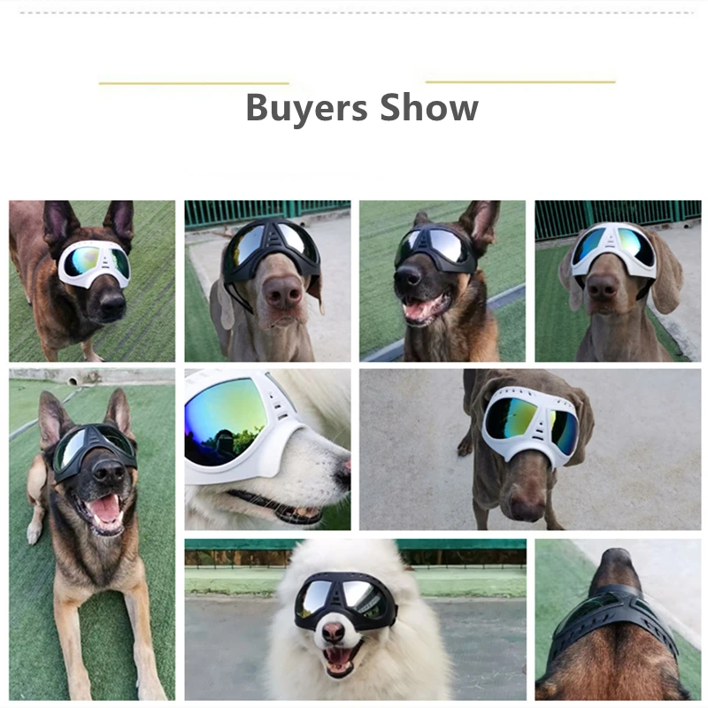 

Dog Sunglasses UV Protection Windproof Goggles Pet Eye Wear Medium Large Dog Swimming Skating Glasses Accessaries Decorations