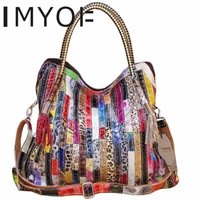 imyok fashion genuine leather womens bags 2021 womens brand bag ladies femal shoulder shopper bag top hand crossbody bag