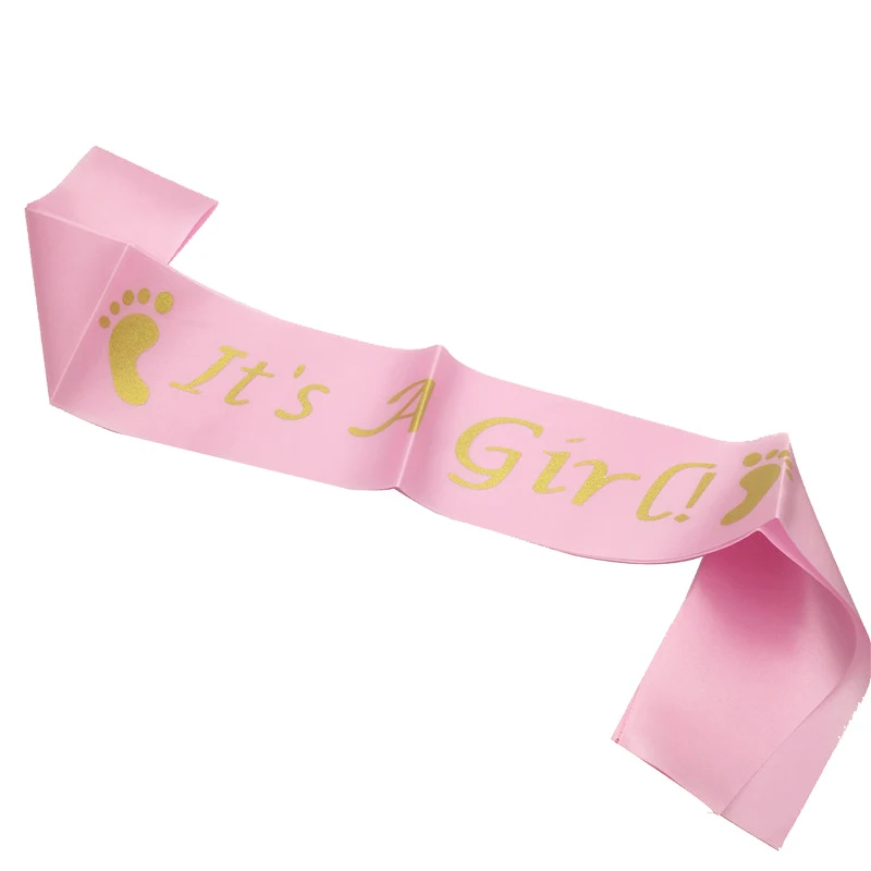 pink Chicinlife девушка день рождения тема это девушка с воздушными шарами баннер Baby Shower Девушка День рождения украшения Дети 1 день рождения Декор - Цвет: pink