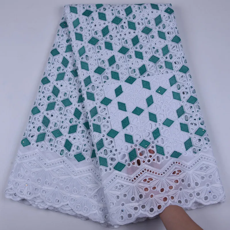 Африканская швейцарская ткань с минималистичными отверстиями Дубай 100% хлопок