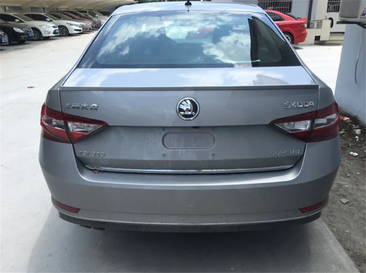 Для Skoda SUPERB спойлер 2016-2017 превосходное Высокое качество ABS Материал заднее крыло