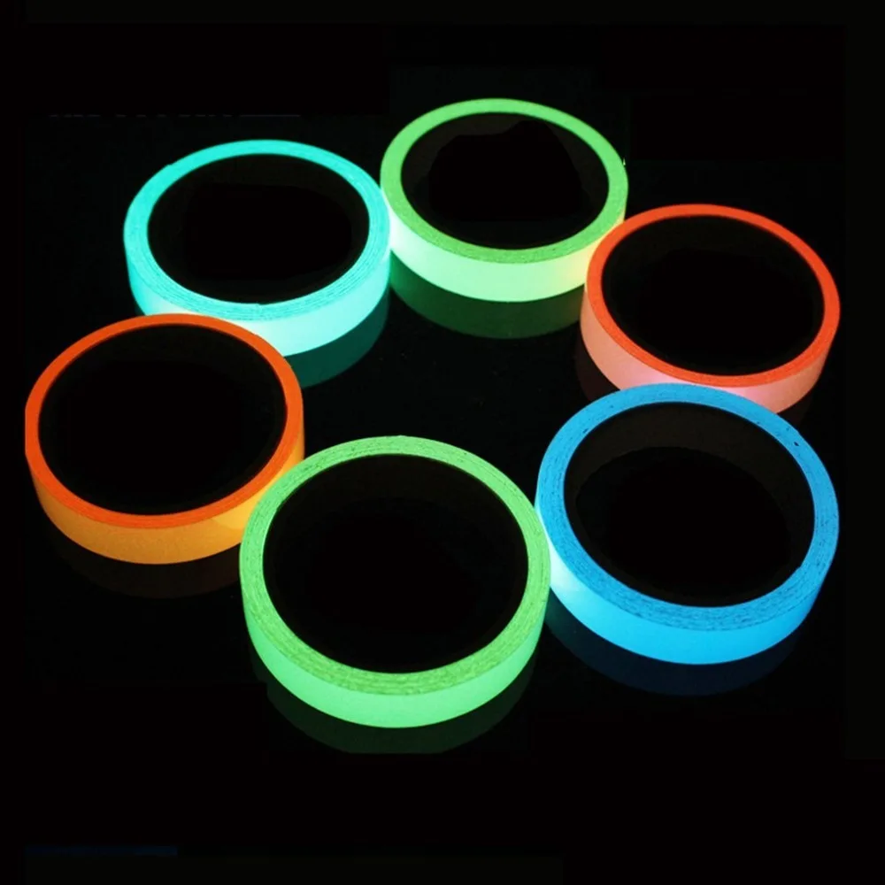 

Reflective Glow Tape Self-adhesive Sticker Removable Luminous Tape Fluorescent Glowing Dark Striking Warning Tape Dropshipping