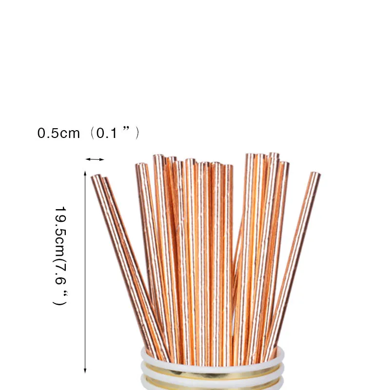 WEIGAO вечерние одноразовые столовые приборы набор Розовое золото бумажный