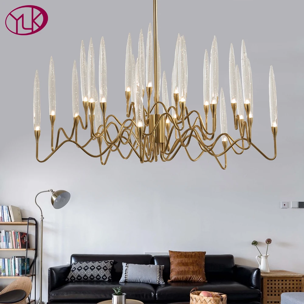 Роскошная Современная хрустальная люстра для гостиной Креативный дизайн