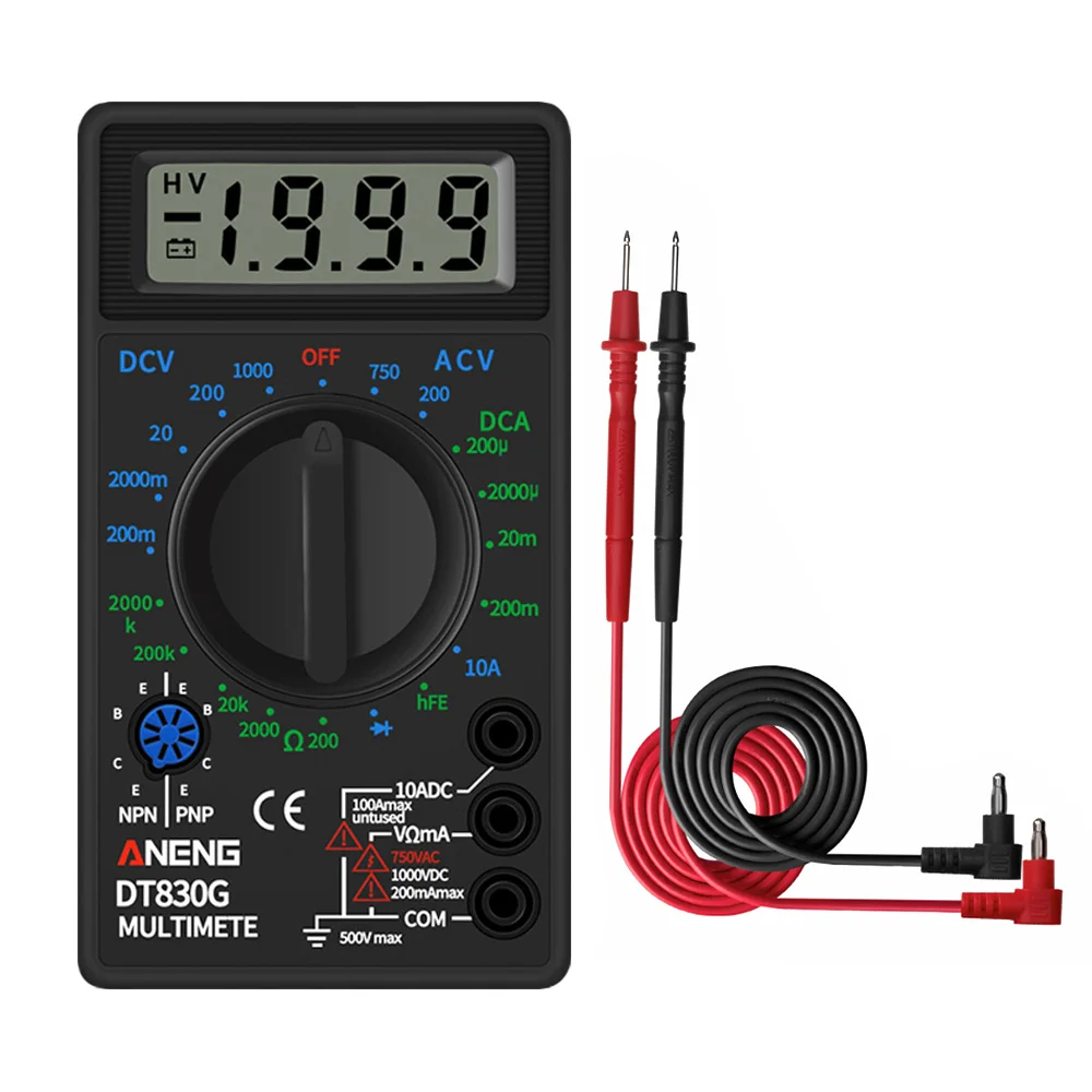 DT830B /DC LCD Цифровой мультиметр 750/1000 в Вольтметр Амперметр тестер высокой