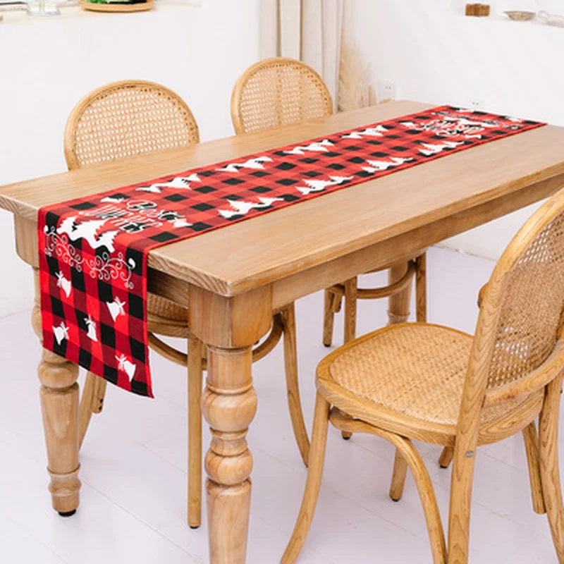 

2021New Hot Christmas Tablecloth Fashion Santa Claus Tablecloth Rectangle Dust-Proof Christmas Decoration Room Decor Aesthetic