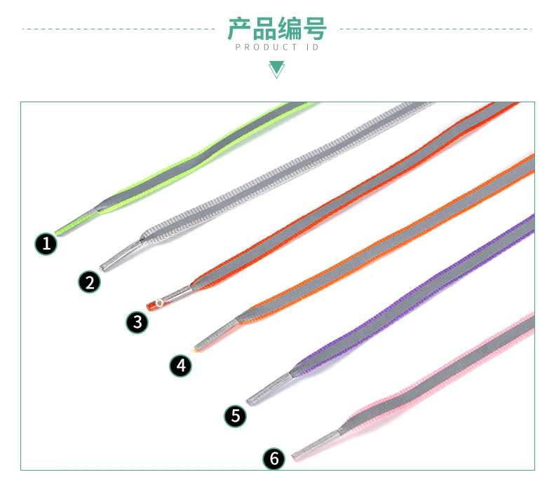 

1 Pair 60 100 120cm Flat Reflective Runner Shoe Laces Safety Luminous Glowing Shoelaces Unisex for Sport Basketball Canvas Shoes